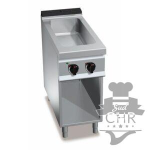 Bain marie avec robinet de vidange 1 x GN 1/1 + 1/3 sur pieds