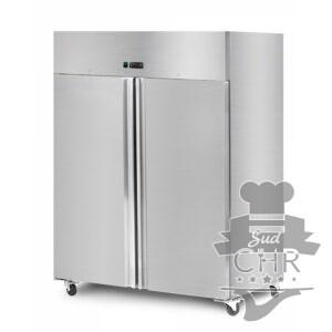 Congélateur inox 1400 L / 2 portes