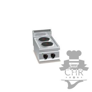 Cuisinière électrique 2 plaques (5,2kW) à poser