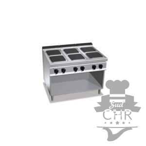Cuisinière électrique 6 plaques (21kW) sur pieds