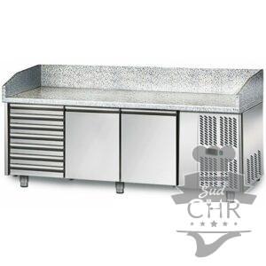 Meuble pizza / 2 portes + 7 tiroirs