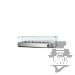 Présentoir à ingrédients 1600mm Vitré