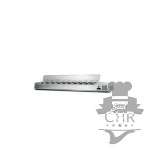 Présentoir à ingrédients 2000mm Inox