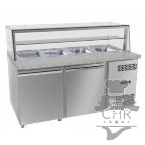 Saladette 800 / 2 portes avec Étagères