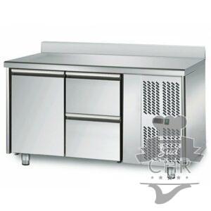 Table réfrigérée 700 / 1 porte + 2 tiroirs adossés