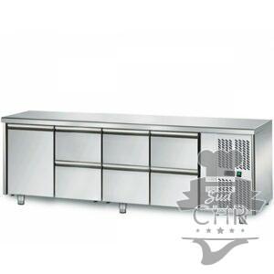 Table réfrigérée 700 / 1 porte + 6 tiroirs