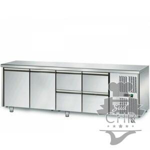 Table réfrigérée 700 / 2 portes + 4 tiroirs