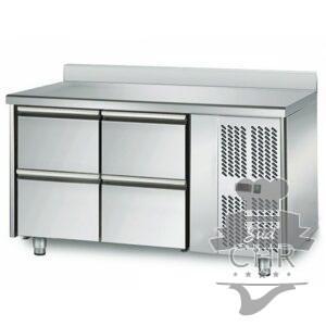 Table réfrigérée 700 / 4 tiroirs adossés