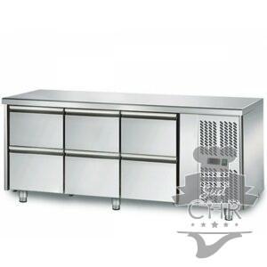 Table réfrigérée 700 / 6 tiroirs