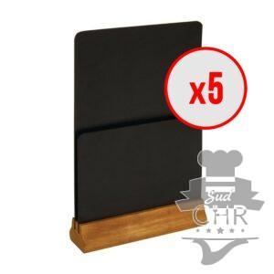 5 x Chevalets de table ardoise - Double Face
