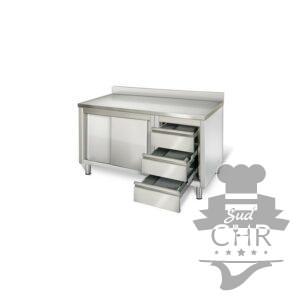 Armoire 700 adossée 1800 mm / 3 tiroirs Droite