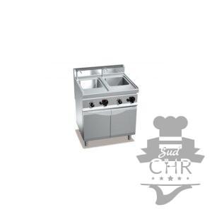 Cuiseur à pâtes gaz 30 + 30 L / sur pieds