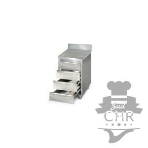 Placard 4 tiroirs adossée / P.600 mm