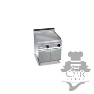 Plaque de cuisson électrique rainurée 796 x 667 mm sur pieds