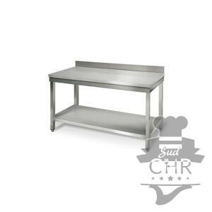 Table inox 1500 mm adossée