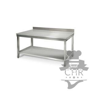 Table inox 1800 mm profondeur 700 adossée