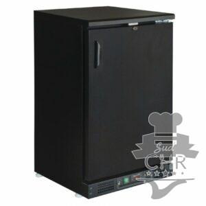 Arrière bar noir / 1 porte pivotante pleine