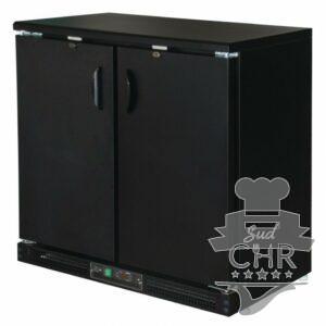 Arrière bar noir / 2 portes pivotante pleine