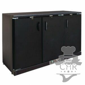 Arrière bar noir / 3 portes pivotante pleine