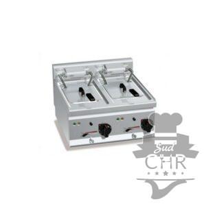 Friteuse électrique 10 + 10 litres (12kW) à poser