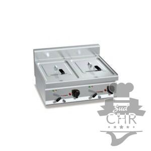 Friteuse électrique 10 + 10 litres (12kW) à poser