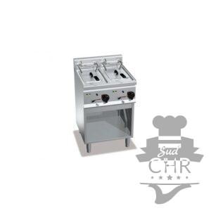 Friteuse électrique 10 + 10 litres (12kW) sur pieds
