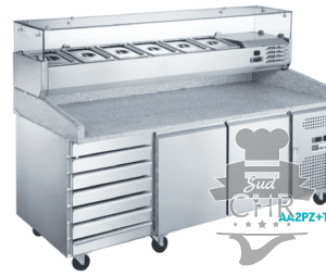 Meuble à pizza 2 portes + tiroirs à patons