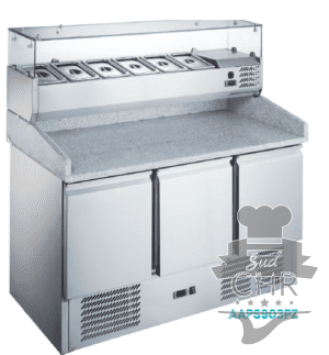 Meuble à pizza 3 portes vitré