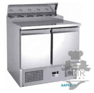 Saladette 2 portes 5 bacs GN 1/1