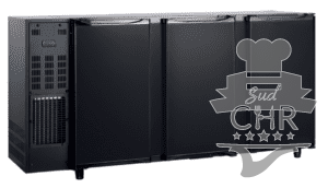 Arrière bar 3 portes pleines 390 litres