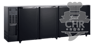 Arrière bar 4 portes pleines 521 litres